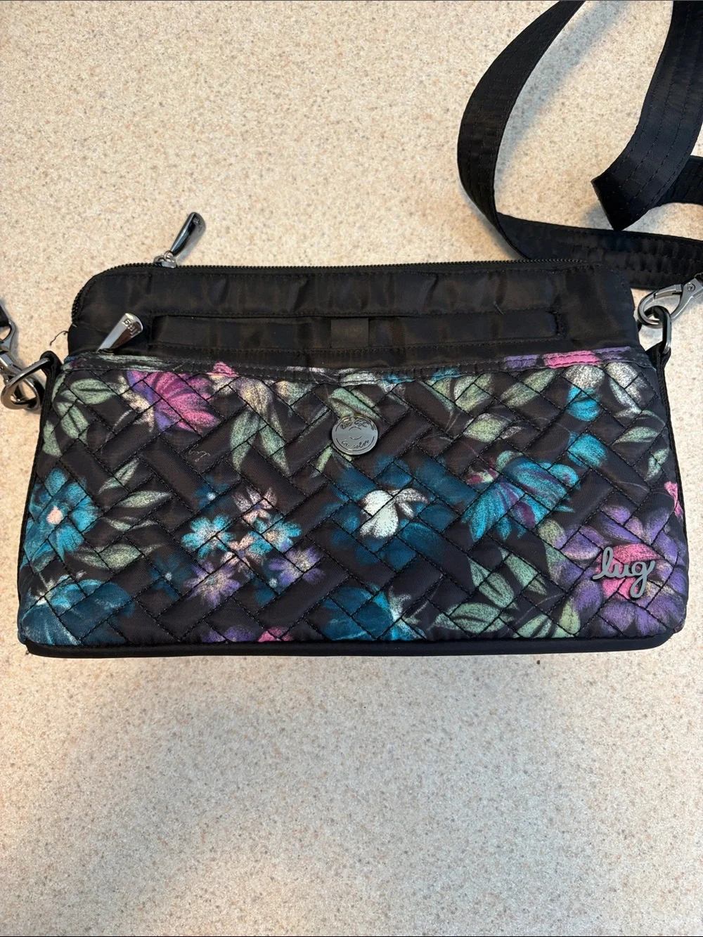 Lug Pirouette with Convertible Crossbody, Bloom Bag Purse Flowers